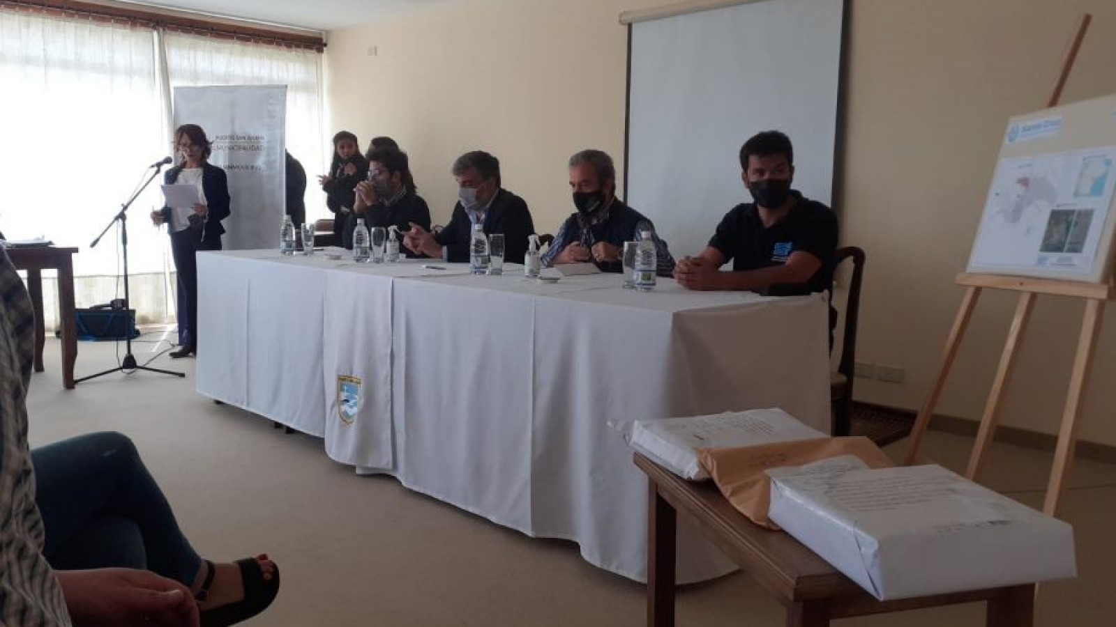 Servicios Públicos realizó la apertura de sobres para una obra en Puerto San Julián